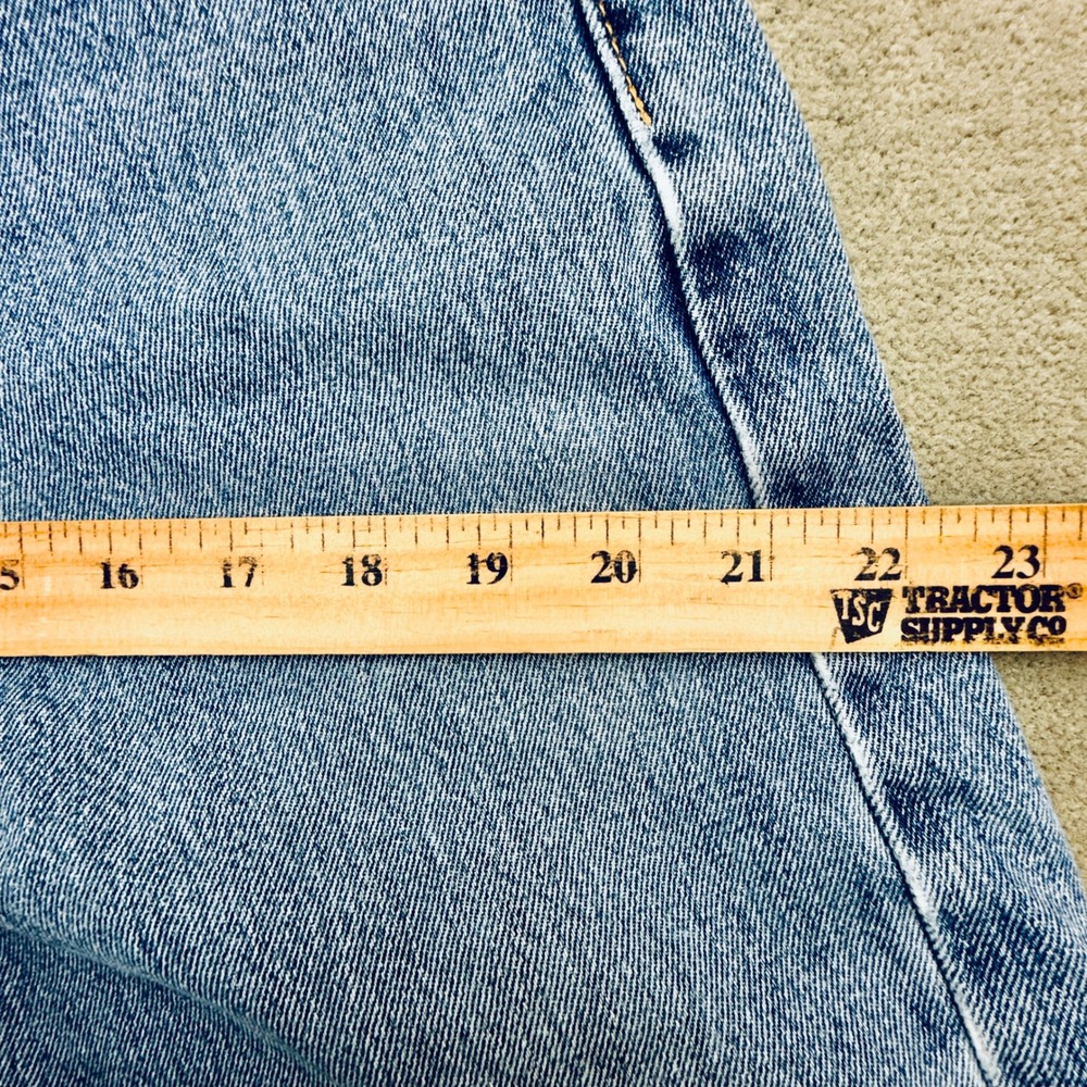 Levis 505 Regular Fit Straight Leg Jeans Mens 34x30 Medium Wash Blue Denim - Picture 9 of 14
